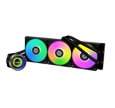 קירור נוזלי למעבד 360 שחור כולל תאורה ליאן לי Lian Li Galahad II Trinity Black 360mm ARGB 3200rpm AMD AM4/AM5 Intel 1150/1151/1155/1156/1200/1700/1851